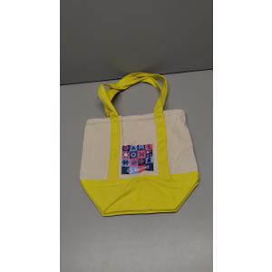Mini Canvas Tote Bag with Pocket Reusable Pack of 3