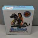 PoolCandy Black Sea Dragon Glitter Inflatable Pool Tube, 40 Inch Swim Ring Float for Teens Adults, Heavy Duty PVC Beach Lake Pool Lounger with Shimmer Glitter Design, Supports Up to 250 lbs