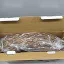 36in Large Christmas Tree Collar - Woven Hyacinth Tree Collars for Artificial Trees - Rattan Rustic Farmhouse Basket for Tree Base Cover with Cord Cut-Out for 7.5ft 9ft 10ft Tree (Natural)