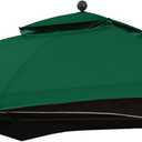 MASTERCANOPY Replacement Canopy Top for Lowe's Allen Roth 10x12 Gazebo #GF-12S004B-1 (Forest Green,Polyester)
