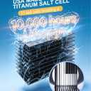 Salt Chlorine Generator - Westaho Pool Salt System for Inground Pools up to 25,000 Gallons, USA Titanium Cell (10,000-Hour Lifespan) & Waterproof Control Panel, Built-in Power Supply, 12G/H
