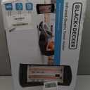 BLACK+DECKER Infrared Radiant Quartz Tower Heater, 1500W Space Heater with Adjustable Thermostat, Portable Heater with 2 Settings, Personal Heater for Home and Office, BHTI06, Black