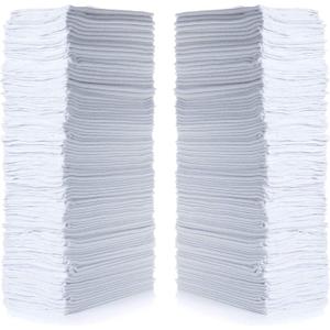 SIMPLI-MAGIC 79142 Shop Towels 14"x12", 150 Count (Pack of 1), Cotton, White
