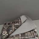 Black 3x12 Washable Runner Rug: 12ft Runners for Hallways Soft Non Slip Kitchen Rugs for Bedroom Bathroom Entryway - Stain Resistant Vintage Floral Carpet (Dark Black Gray, 3X12)