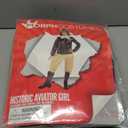 Morph Amelia Earhart Costume for Girls, Pilot Costume For Kids, Girl Aviator Costumes Historical Halloween Costumes For Girls (Large)