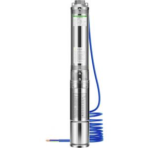 Submersible Deep Well Pump, 1HP 230V/60Hz, 33GPM, 207ft Head, Stainless Steel Water Pump with Additional Brass Check Valve and 30ft Power Cord for Irrigation, Industrial & Home Use Submersible Deep Well Pump, 1HP 230V/60Hz, 33GPM, 207ft Head, Stainless Steel Water Pump with Additional Brass Check Valve and 30ft Power Cord for Irrigation, Industrial & Home Use