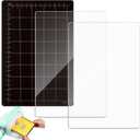 Threehoney 3 Pcs Die Mats Set 6'' x 9" Include Magnetic Shim with Card Size Grids and 2 Pcs Acrylic Cutting Plates for Die Cutting Machines Embossing Crafting Accessories