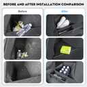 2PCS Rear Trunk Storage Bins with Lids for Tesla Model Y Juniper 5 Seater,TPE Side Cargo Organizer Boxes Rear Trunk Containers for New Tesla Model Y 2025-2026 Accessories