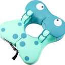 Non Inflatable Baby Swimming Float Baby Infant Swim Newborn Pool Floats Swimming Loop Soft Waterproof Swim Ring for Babies Adjustable and Suitable for 6-36 Months Baby Boys Grils (Blue)