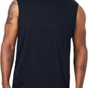 KingSize Men's Big & Tall Shrink-Less Longer-Length Lightweight Muscle Pocket Tee (3X-Large Big, Black)