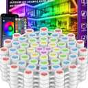 FBZ 150FT Permanent Outdoor RGB Lights - IP67 Waterproof with Smart App Control Remote,DIY Scene Modes, Music Synchronization,Eaves Lights for Garden Decor,Deck,Christmas