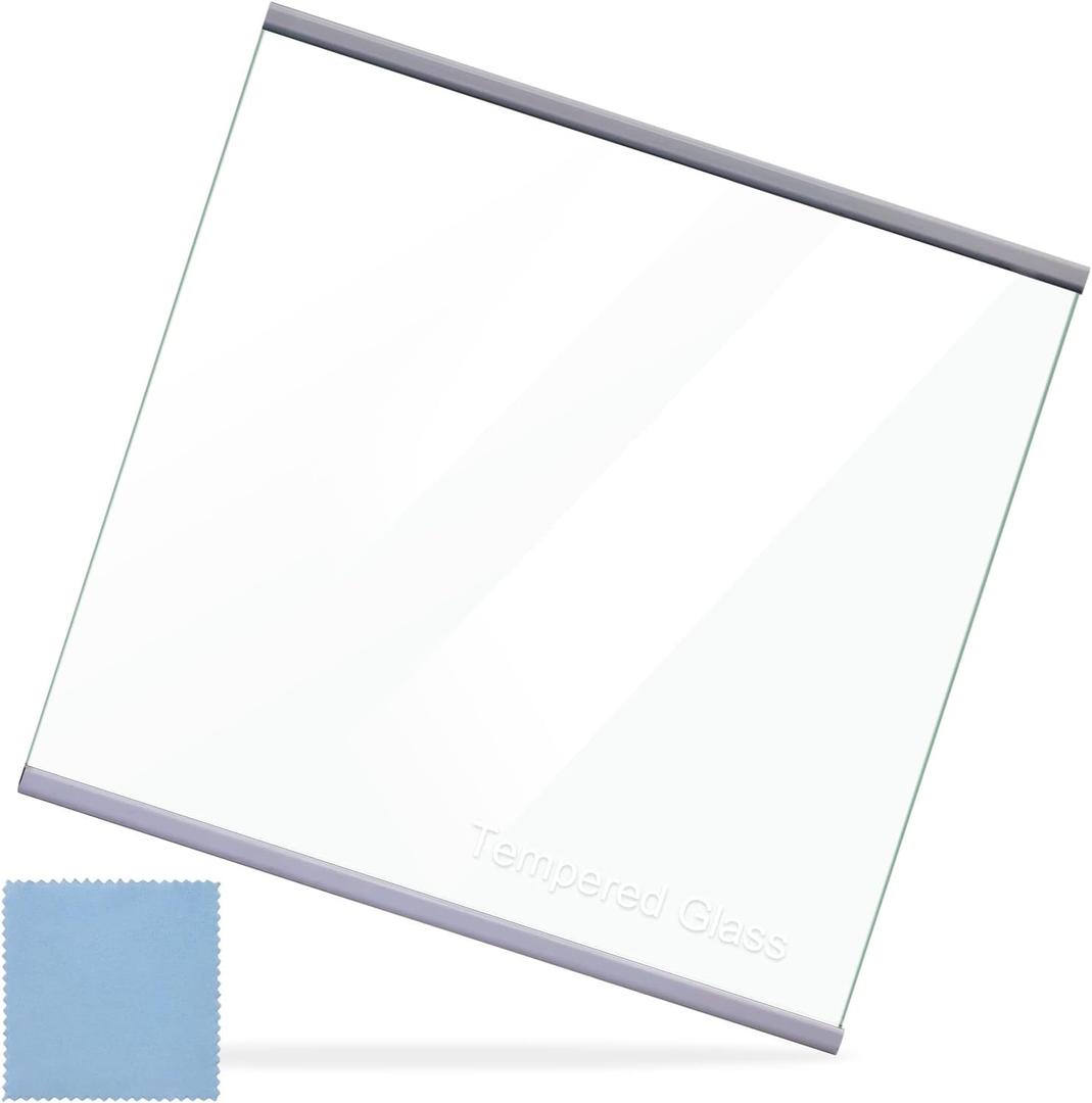 W11188040 Freezer Glass Shelf Replacement for Whirlpool Maytag Refrigerator Glass Shelf -Replaces W11135529 AP6286990-17-5/16" Wide x 16-3/8" Deep