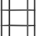 GIOTORENT 6-Wire Garage Shelving Storage Shelves, Metal Shelving Unit Pantry Rack, Kitchen Storage Adjustable Shelf 900Lbs Capacity for Laundry Kitchen Bathroom Organizer(Black) (12.7D x 21.5W x 65.1H (6Tier))