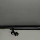 ALLZONE Tension Curtain Rod for Window, 83-123 Inches, Heavy Duty Curtain Rods No Drilling, Non-Slip Bathroom Shower Tension Rod, Renter Friendly, Adjustable, Spring Loaded, Extra Long, Black