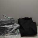 100% Blackout Shield Linen Blackout Curtains for Bedroom 102 Inches Long, Back Tab/Rod Pocket Living Room Drapes, Thermal Insulated Blackout Curtains 2 Panels Set, 50" W x 102" L, Black