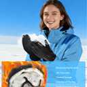 Thin&Thick Winter Gloves for Men and Women,Warm Waterproof Snow Glove for Cold Weather for Ski Hiking Driving Cycling (Medium)