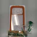 Miracase Magnetic for iPhone 17 Pro Case 6.3" [Compatible with MagSafe] Full-Body Phone Case with Built-in Glass Screen Protector & Camera Control,Drop Proof iPhone 17 Pro Cover, Orange