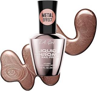 L.A. Girl Liquid Chrome Nail Polish, Burnished Gold GNL902 5 Pack