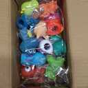 Prefilled Easter Eggs with Dinosaur Finger Puppets, Easter Basket Stuffers for Kids Hunting Games, Easter Eggs with Toys Inside for Basket Stuffers Fillers, 12 Pack