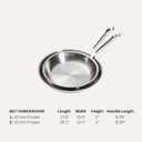 All-Clad D3® Stainless Steel Fry Pan Set, 10&12-inch, Made in the USA