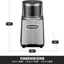Waring Commercial WSG60 3 Cup Spice Grinder, 1 HP Motor, 20,000 RPM's, Pulse Actuation, Includes 2 stainless steel grinding-bowls-120V, 175W, 5-15 Phase Plug, 0.9 cu. ft.