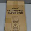 XPCARE 24 Inches Caution Wet Floor Sign, 3PCAK Yellow Bilingual Double-Sided Safety Warning Signs,A Frame Safety Wet Floor Signs Commercial