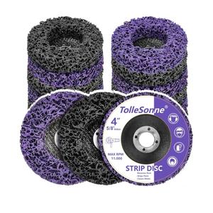 10 Pack Strip Discs 4 inch Quick Stripping Wheel Paint Stripper for Angle Grinder Clean and Remove Paint Coating Rust Welds Oxidation for Metal and Wood (4" x 5/8")