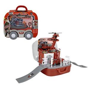 Boys playset fireman storage