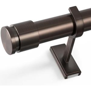 1 ¼” Heavy Duty Adjustable Curtain Rod, 6-12ft, Brushed Bronze