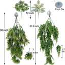 Reptile Plants for Bearded Dragon Tank Accessories, Terrarium Plant Artificial Decor for Snake Cage, Fake Plant for Leopard Gecko Habitat, Lizard Chameleon Ball Pythons (Group ABN)