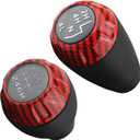APPERFiT Shift Shifter Knob Set (Red Carbon Fiber) for Manual Transmission & 4x4 Transfer Case Compatible with Jeep Wrangler JK 2011 2012 2013 2014 2015 2016 2017 2018