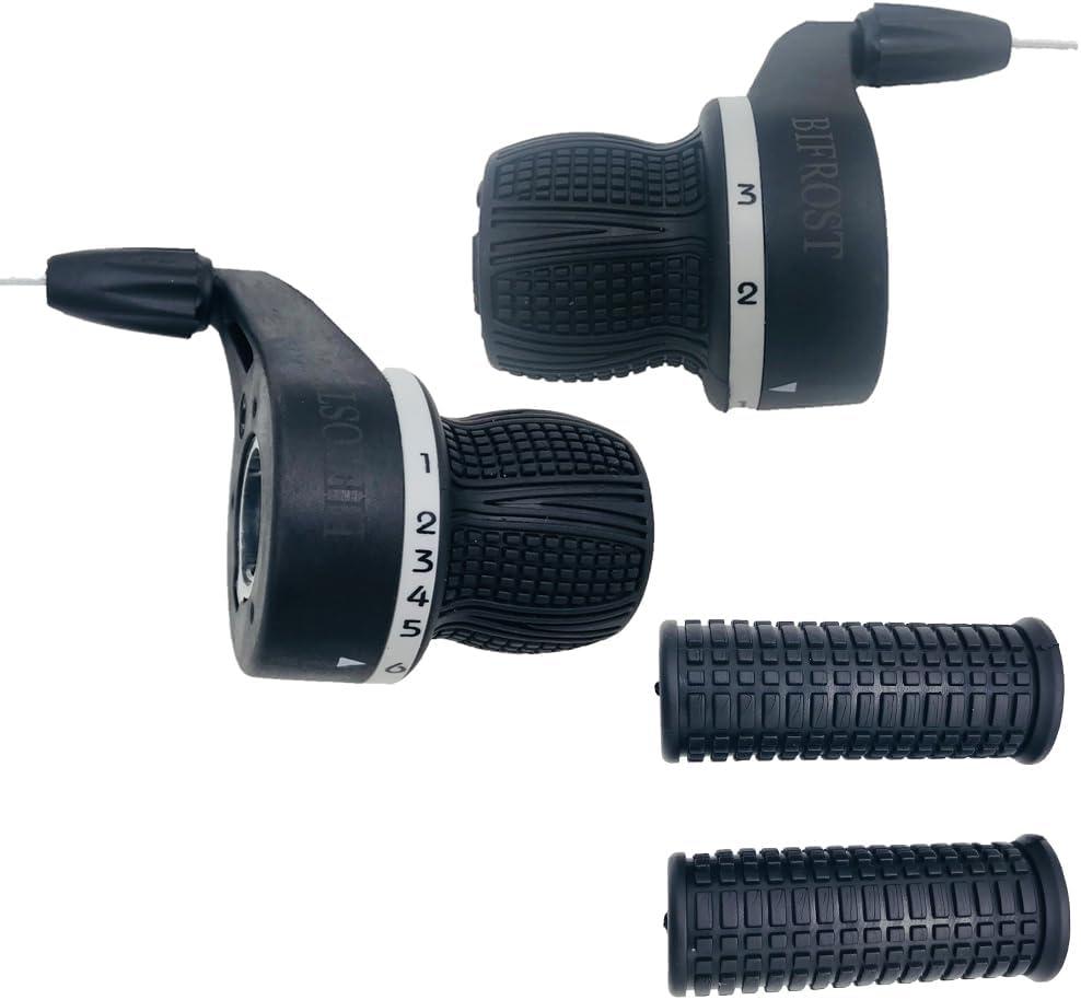 BIFROST MTB Bike Bicycle 3X6 Speed Twist Grip Gear Shifter Rubber Handle DIP 21S Mountain Shift