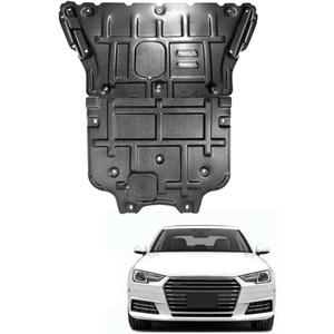 Engine Splash Shield Fit for Audi A4 S4 2017-2024 Lower Engine Case Guard Under Engine Cover Fit for Audi A5 S5 2018-2024 Front Engine Guard + Gearbox Guard Mud Flaps