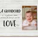 Grandparents Day Gifts, Grandparents Picture Frames, First Time Grandparent Grandma Grandpa Gifts, Grandkids Photo Frame, Grandpa Grandma Grandchildren Wood Picture Photo Frame for 4x6 Photo (love)