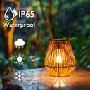 Homemory Solar Lanterns Outdoor Waterproof Hanging Lights, Outside Solar Lamp Decorative for Garden, Yard, Patio, Porch, Trees, Lawn, Pathway, Table (2)