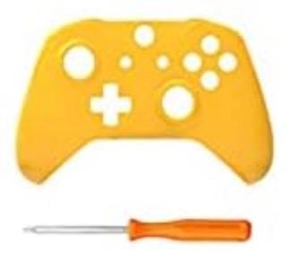Melocyphia Matte Front Top Housing Shell Cover Faceplate Case for Xbox One S Slim Controller (Yellow)
