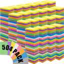Zhengmy 504 Pieces Sponges Bulk Sponges Kitchen Compressed Sponge Natural Dish Sponge Compressed Wood Pulp Cleaning Without Scratching for Kitchen Bathroom, 3.9 x 2.4 x 0.12 Inch (Multicolor)