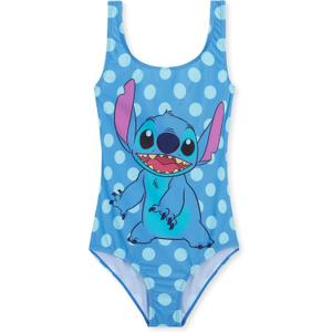 Disney Girls One Piece Swimsuit Comfortable Stretchy Swimsuit - Girls Gifts (11-12 Years, Blue Stitch)