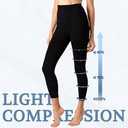 +MD Medical Compression Pantyhose for Women, 15-20mmHg Graduated Compression Tights, Footless Leggings for Leg Support