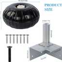 Dock Bumpers Wheel, Dock Corner Bumper Wheel for Docking Pontoon Boat, 18'' Inflatable Dock Fender Wheels,Can Roll Smoothly, Includes Heavy-Duty Hardware, Air Pump and Cover (Black, 18 inch diameter)