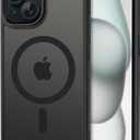 CACOE Magnetic Case for iPhone 15 2023 6.1 inch-Compatible with MagSafe & Magnetic Car Phone Mount,Anti-Fingerprint TPU Thin Phone Cases Cover Protective Shockproof (Matte Black)