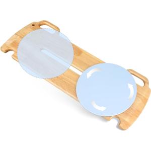 360-Degree Turntable Transfer Board, Sliding Board for Smooth, Pain-Free Transfers from Wheelchair to Bed, Toilet, Car, with Non-Slip Pads, for Seniors, Disabled, Patients (31.5" x 12" x 0.8")