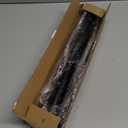 Black Shower Curtain Rod 31 to 80 Inch,1 Inch Diameter Adjustable Spring Tension Stainless Steel Telescoping Rod,Easy Install,No Rust