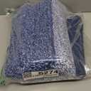 Smiry Dog Door Mat for Muddy Paws, Absorbs Moisture and Dirt, Low-Profile Entryway Mat with Non-Slip Backing, Entry Indoor Outdoor Doormat for Inside Floor (47x24 Inches, Navy Blue, Striped)