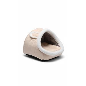Cat Bed Cavees for Indoor Cats,Winter Warm Pet Kennel with Cover,Pet Tent for Cats Small Dogs Bed with Removable Washable Cushion with Hanging Toy,Winter Warm Pet Kennel Non Kicking (Peach)