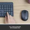 Logitech MK235 Wireless Keyboard and Mouse Combo for Windows, 2.4 GHz Wireless Unifying USB Receiver, 15 FN Keys, Long Battery Life, Compatible with PC, Laptop