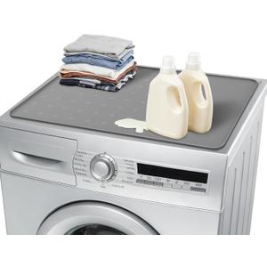 Washer Dryer Countertop 26"x18" Silicone Topper Mat for Front Load Machines | Creates a Laundry Folding Station & Protects from Spills, Scratches & Noise 1 PackGrey