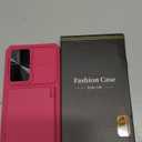 ATATOO for Samsung Galaxy S24+ Plus Case with Card Holder (Store 3-5 Cards) & Slide Lens Cover, Military Grade Protection, Rugged Protective Wallet Cover for Galaxy S24+ Plus 6.7", Pink