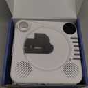 Desktop CD Player Bluetooth with HiFi Dual Speaker, CD Player for Home with Remote Control,Dust Cover,LCD Display,Sleep Timer,EQ Sound,USB/AUX/3.5mm Earphone Jack for Home,Kids,Gift (White)