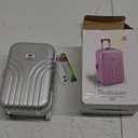 Mini Luggage Box Rolling Suitcase Kids Silver